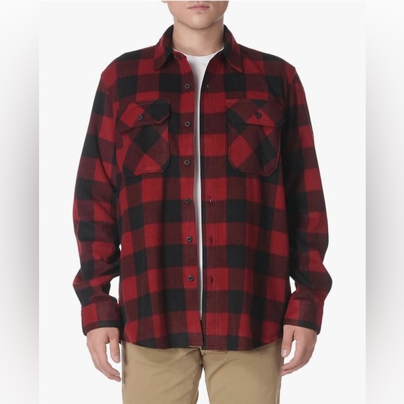Wrangler Men’s Buffalo Plaid Flannel Shirt - EUC - Picture 1 of 7